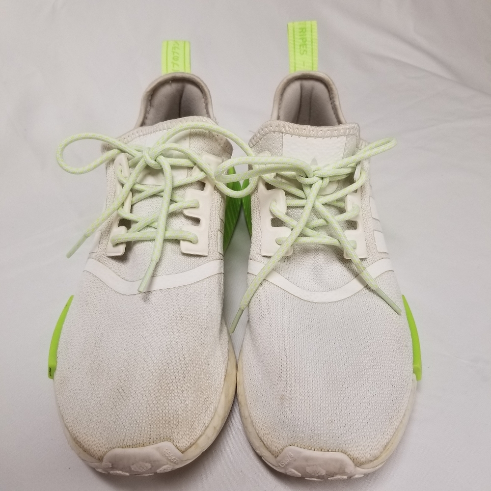 Adidas Orginals MDRI Mens Shoe Sz 8 Casual White Neon Green Lace Up Athletic